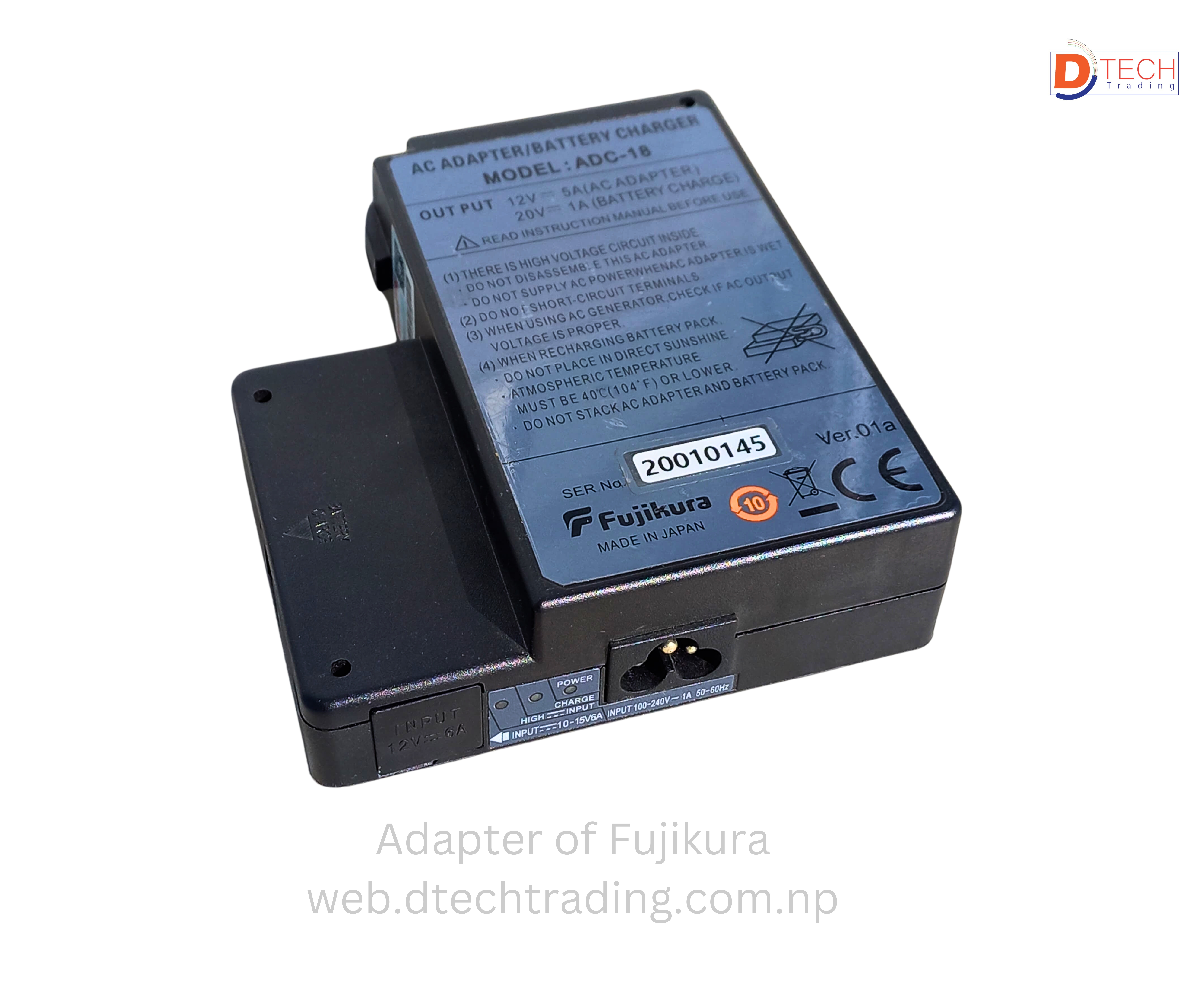 AC Adapter / Battery Charger of Fujikura DCC-18 119